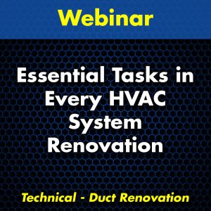 Essential Tasks in Every HVAC System Renovation Webinar