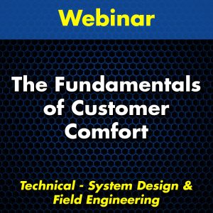 The Fundamentals of Customer Comfort Webinar