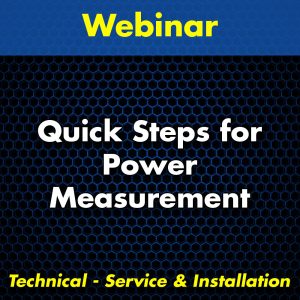 Quick Steps for Power Measurement Webinar