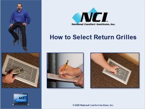 How to Select Return Grilles Online Course