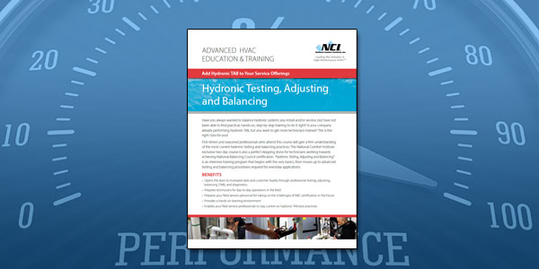 Download a PDF about Hydronics Testing & Balancing