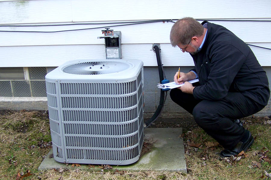 Checking the condenser unit