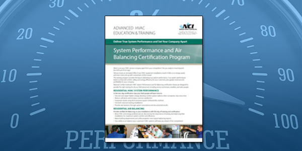 Residential HVAC System Performance Program Overview PDF